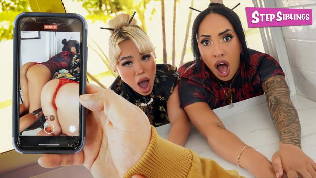 StepSiblings – Luna Luxe, Kona Jade – Caught Stuck And Fucked