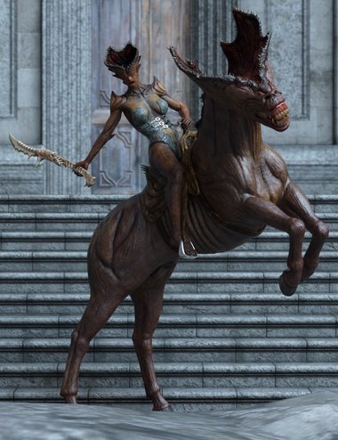 Hell Rider I Poses for Queen of the Abyss and Mount of the Abyss Hell Rider I Poses for Queen of the Abyss and Mount of the Abyss