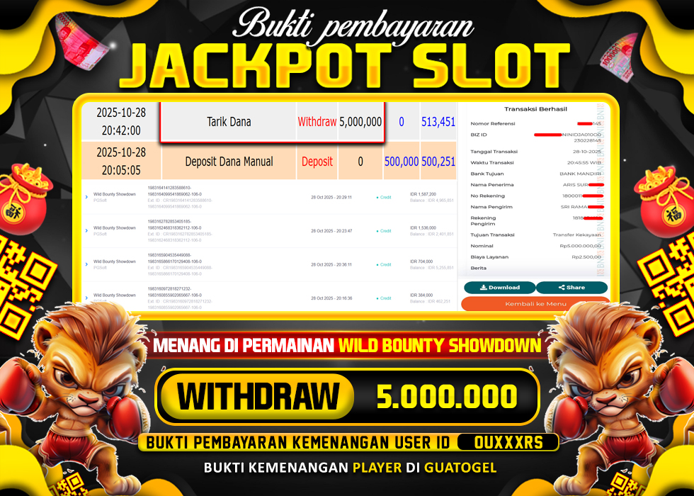 BUKTI JACKPOT LUNAS GUATOGEL