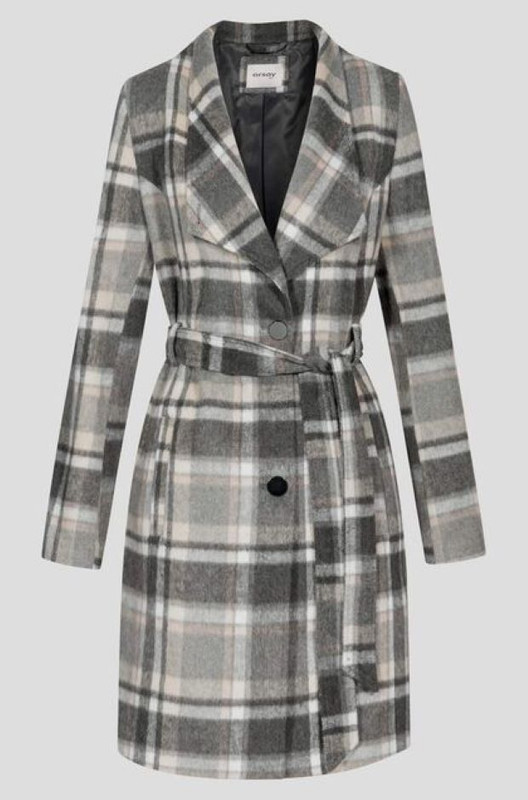 Orsay karirani kaput sa kaišem