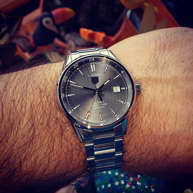 Tag Heuer Carrera Twin Time 41mm Caliber 7 WAR2012620  (1)