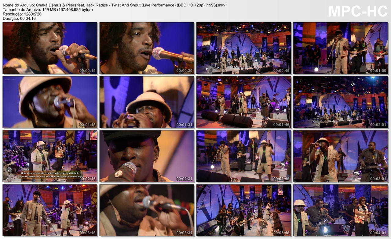 Chaka Demus & Pliers feat. Jack Radics - Twist And Shout (Live Performance) (BBC HD 720p) [1993]