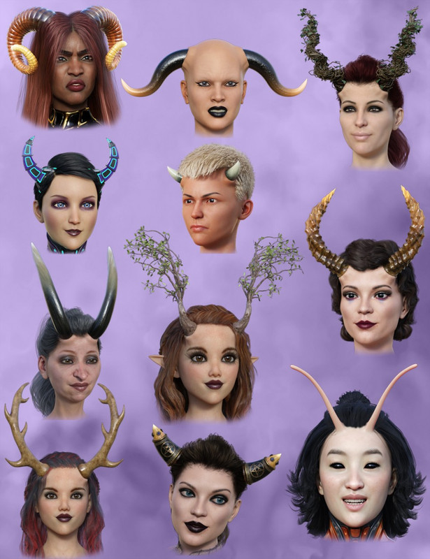 Universal Horns for Genesis 8 Female(s)