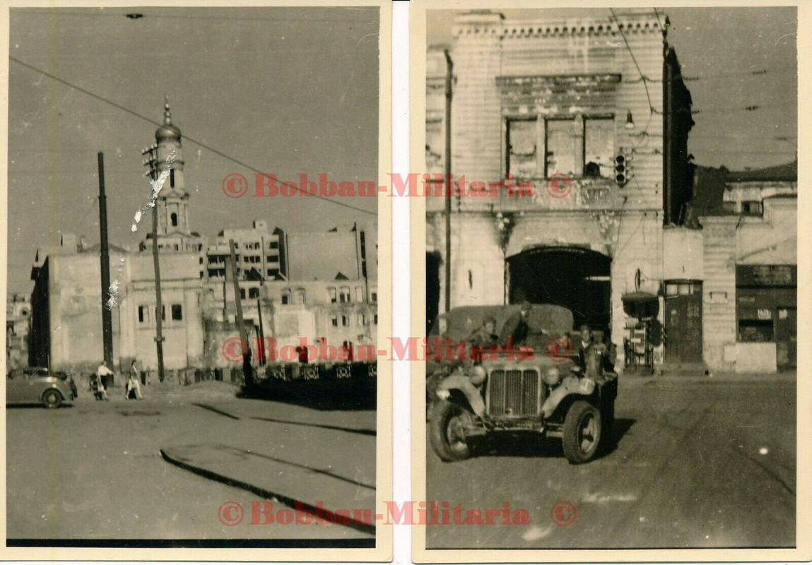 Foto Ukraine Charkow 1943 Häuser Wehrmacht 6.Panzer-Division Pz.Regt.11
