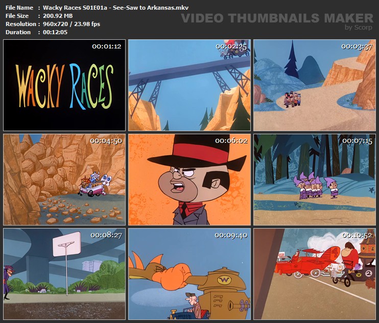 Wacky Races S01E01a - See-Saw to Arkansas.mkv