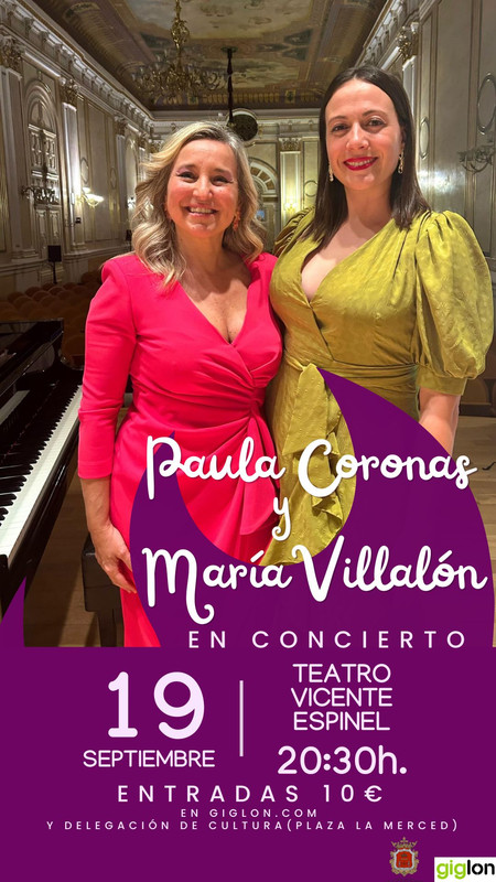 Concierto de piano de Paula Coronas y María Villalón