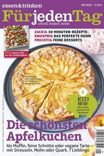 Cover: Essen und Trinken für jeden Tag Magazin September No 09 2022 Cover: Essen und Trinken für jeden Tag Magazin September No 09 2022