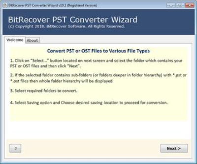 BitRecover PST Converter Wizard 10.6.2 Portable