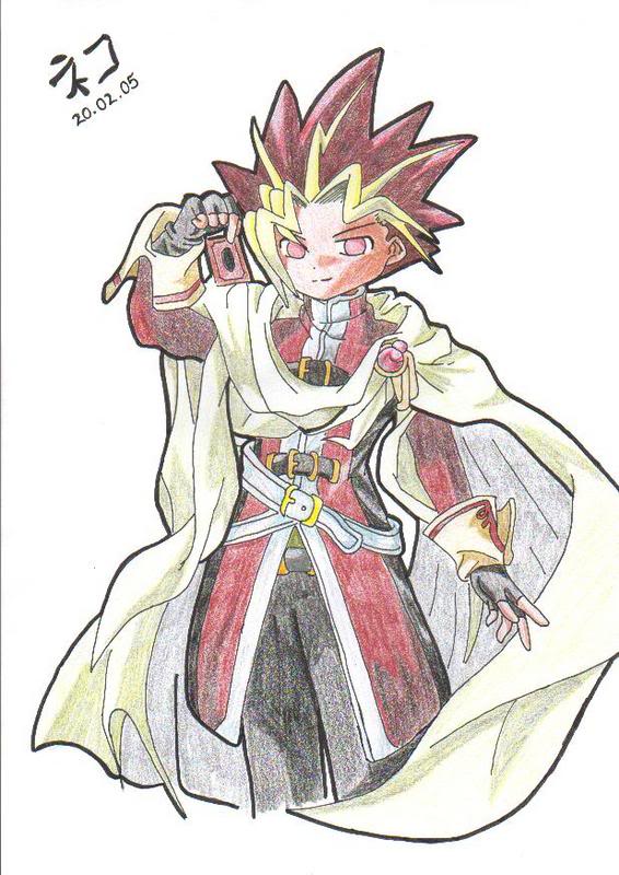 Hình vẽ Atemu (Yami Yugi) bộ YugiOh (vua trò chơi) - Page 5 1_Atemp_474