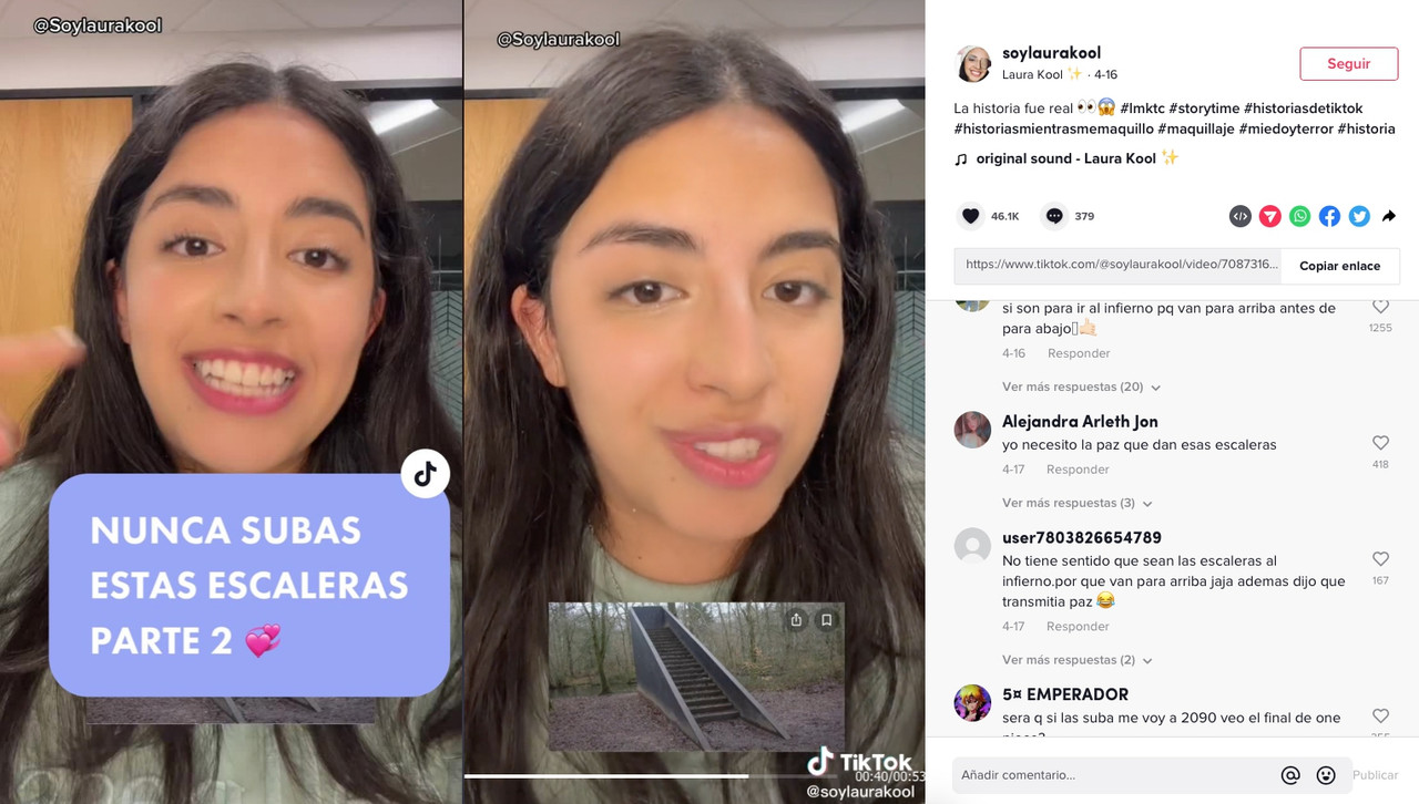 Misteriosas escaleras en bosques de EEUU, tiktoker dice son puertas al infierno