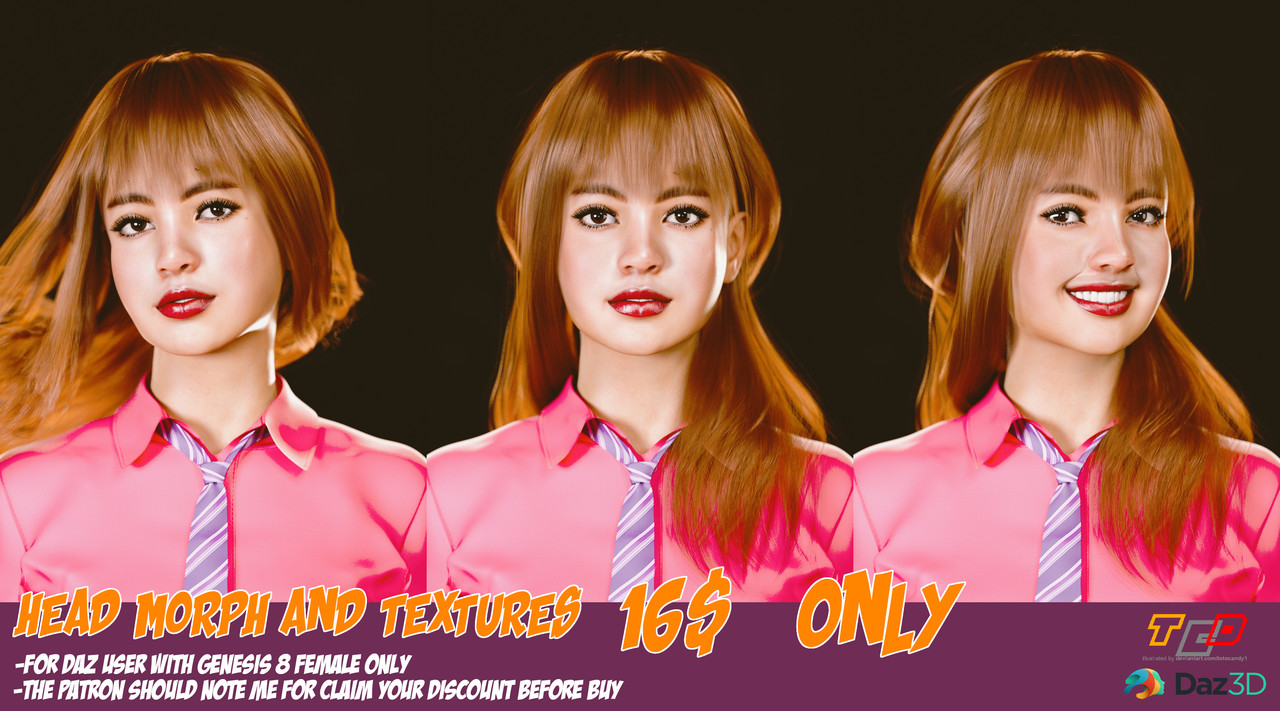 Lalisa M head morph