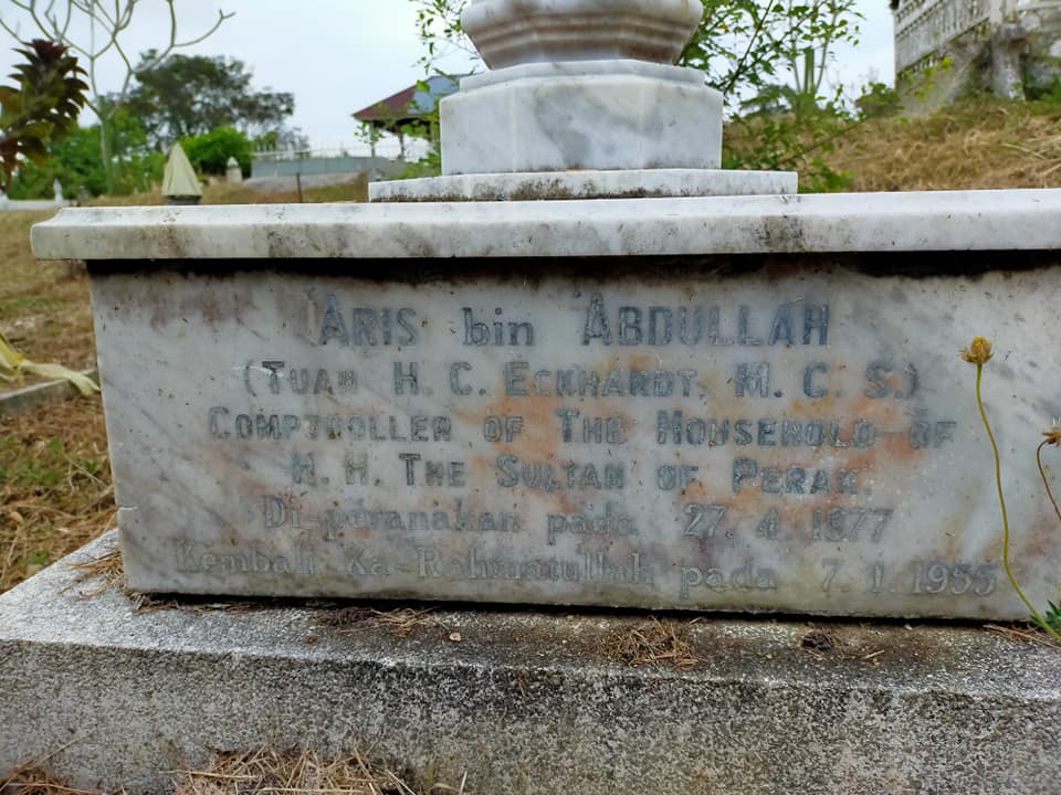 Tuan H.C. Eckhard, Pembesar Istana Perak Pertama Dari Keturunan Eropah