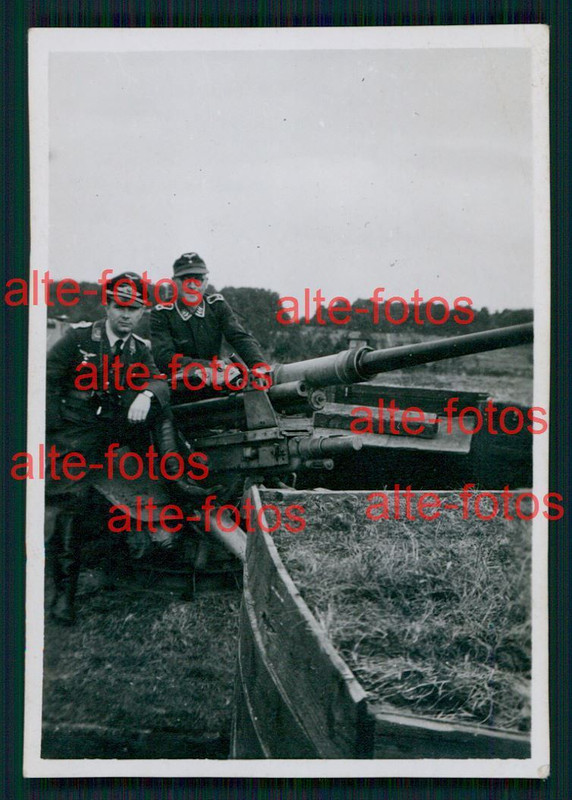 Foto - Soldaten mit Kanone Geschütz
