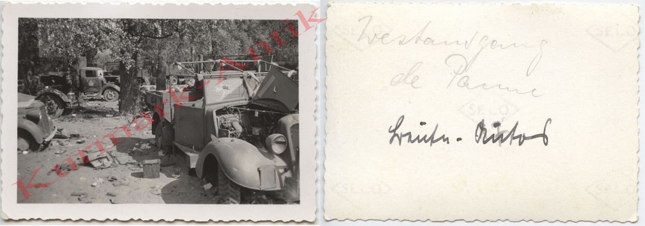 Foto Wehrmacht Frankreich Dünkirchen La Panne Be