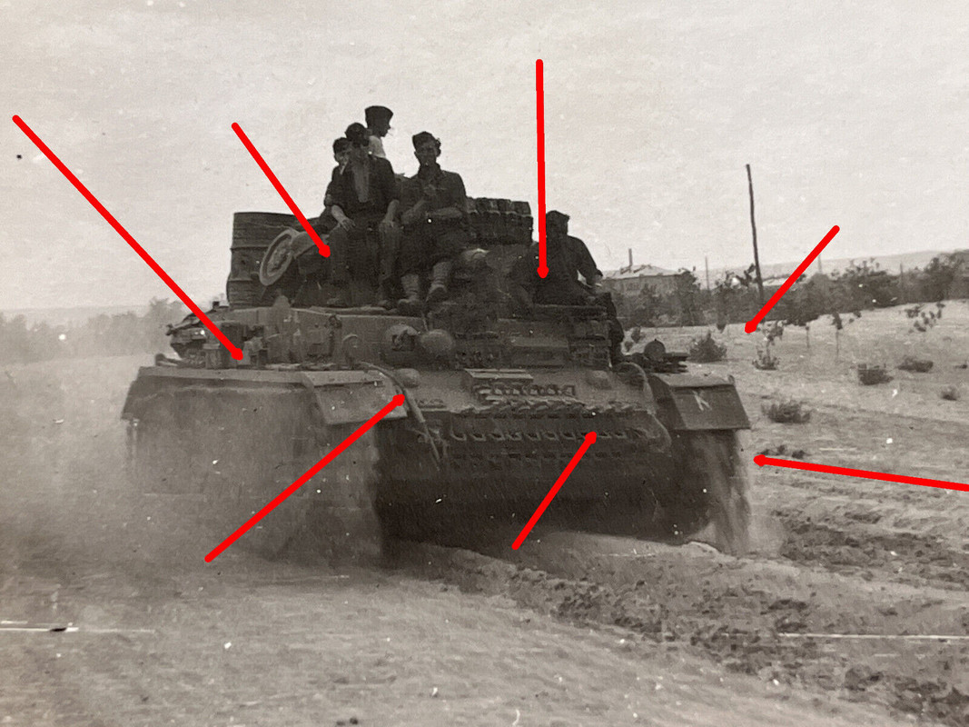 Foto Russland, Panzer auf Vormarsch, Angriff, Front (1)