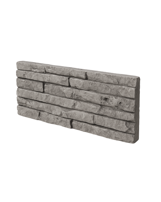 Revestimiento Símil Piedra Listón Gris Cemento