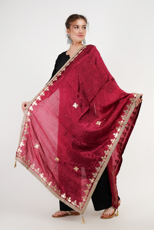 Sciarpa stola Way2Like Art seta Dupatta dolce Arif design sciarpe hijab designer - Foto 36 di 45