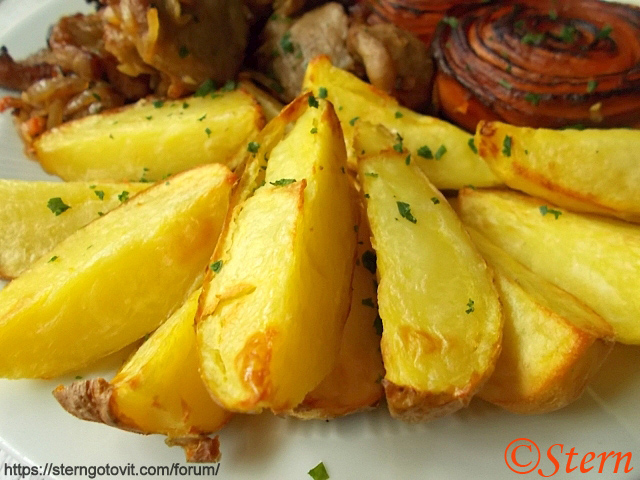 Картофель печёный в мультипечи
