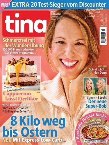 Cover: Tina Frauenmagazin No 11 vom 08  März 2023
