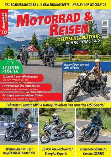 Cover: Motorrad und Reisen Magazin No 112 September-Oktober 2022 Cover: Motorrad und Reisen Magazin No 112 September-Oktober 2022