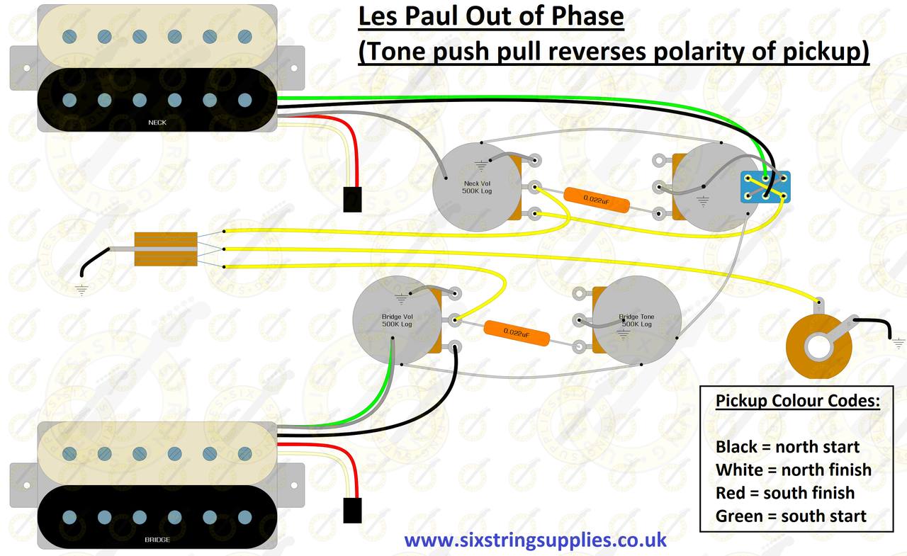 Переключатель les paul схема