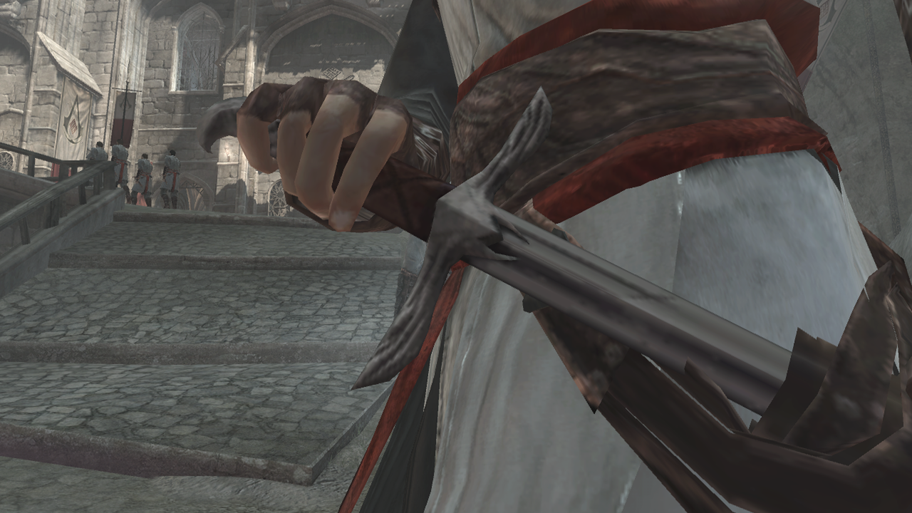 Why Is Altairs Signature Weapon "Altairs Sword" when he barely uses it