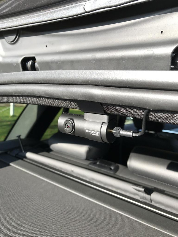 F31 rear dash cam mounting.