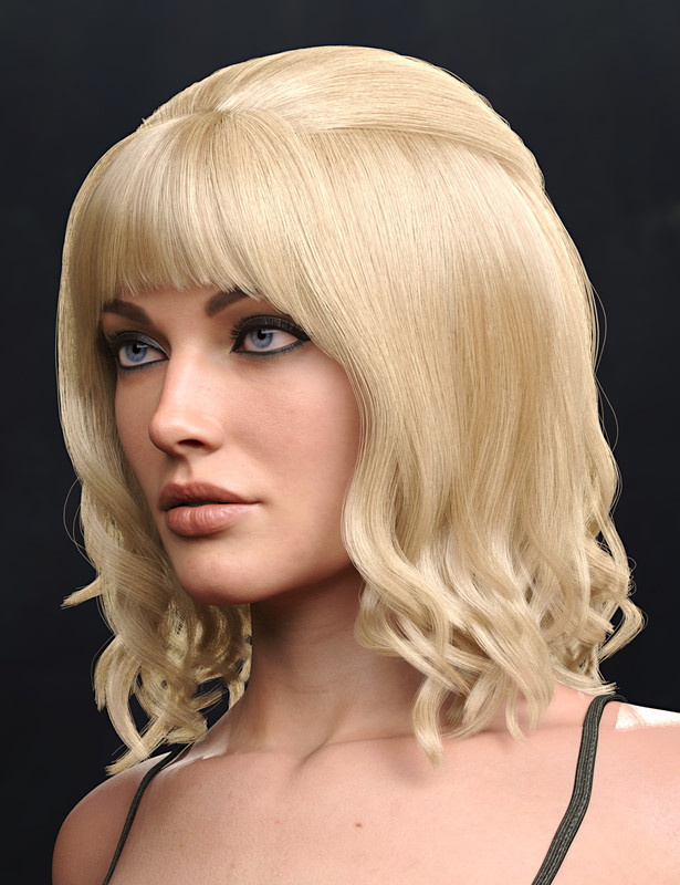 Brigit Hair for Genesis 8 and 8.1 Females