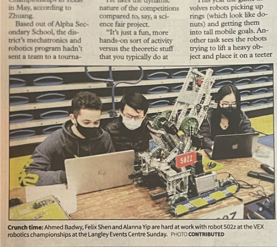 Burnaby Now newspaper feature