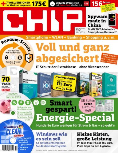 Cover: Chip Magazin Oktober No 10 2022