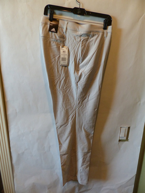 ADIDAS MENS ULTIMATE 365 GOLF PANTS IN LIGHT GREY MENS SIZE 38X32 DQ2210