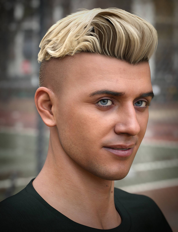 Hugo Pompadour Hair for Genesis 8 Males and Genesis 9