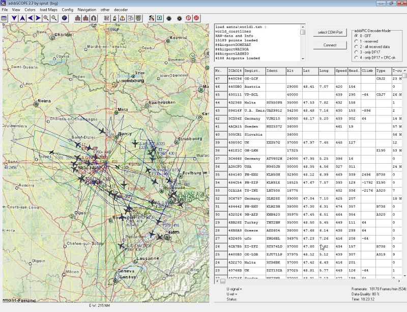 Réception ADSB du 6.5.24  ADSB-6-5-24-1090-MHZ-5