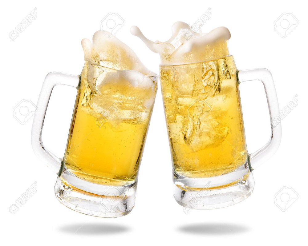 78490582-cheers-cold-beer-with-splashing