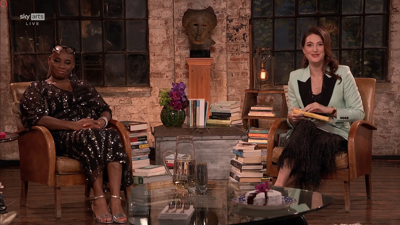 11.22 - 17.00.00 - Sky Arts Book Club Live. Andi Oliver and Elizabeth....ts_snapshot_01.22.24.525