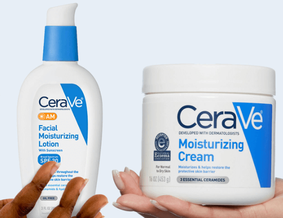 Grab Your Complimentary CeraVe Moisturizing Cream & AM Lotion Sample Bundle Now