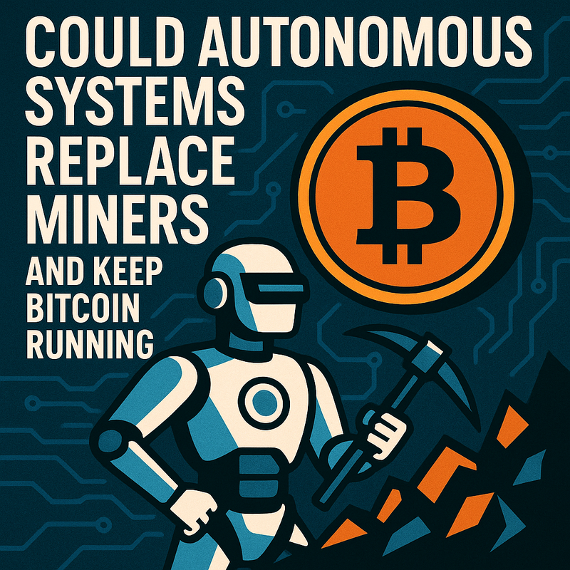 Could autonomous systems replace miners and keep Bitcoin running