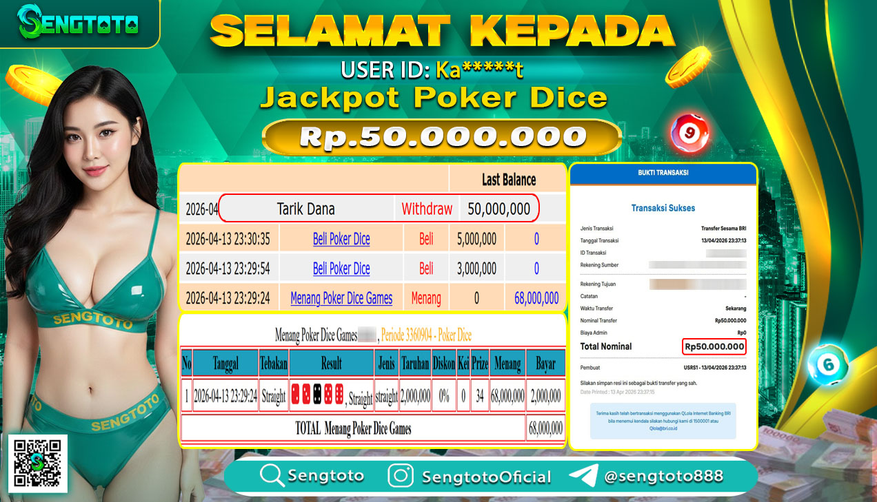 BUKTI PEMBAYARAN LIVEGAME POKER DICE