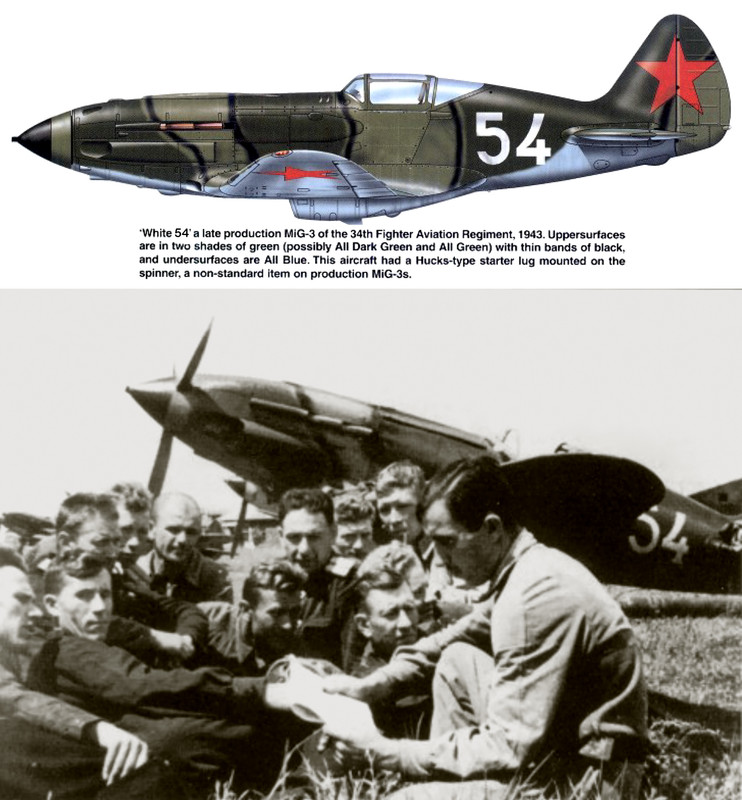 Mikoyan-Gurevich-MiG-3-34IAP-White-54- Northern-front-Russia-1943-0A