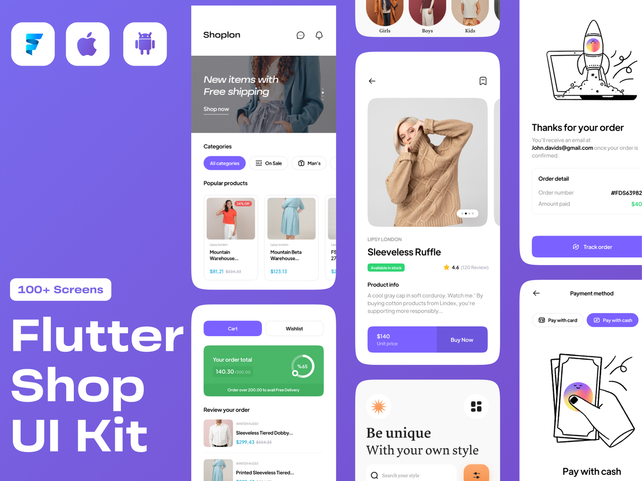 Flutter E-Commerce App Template