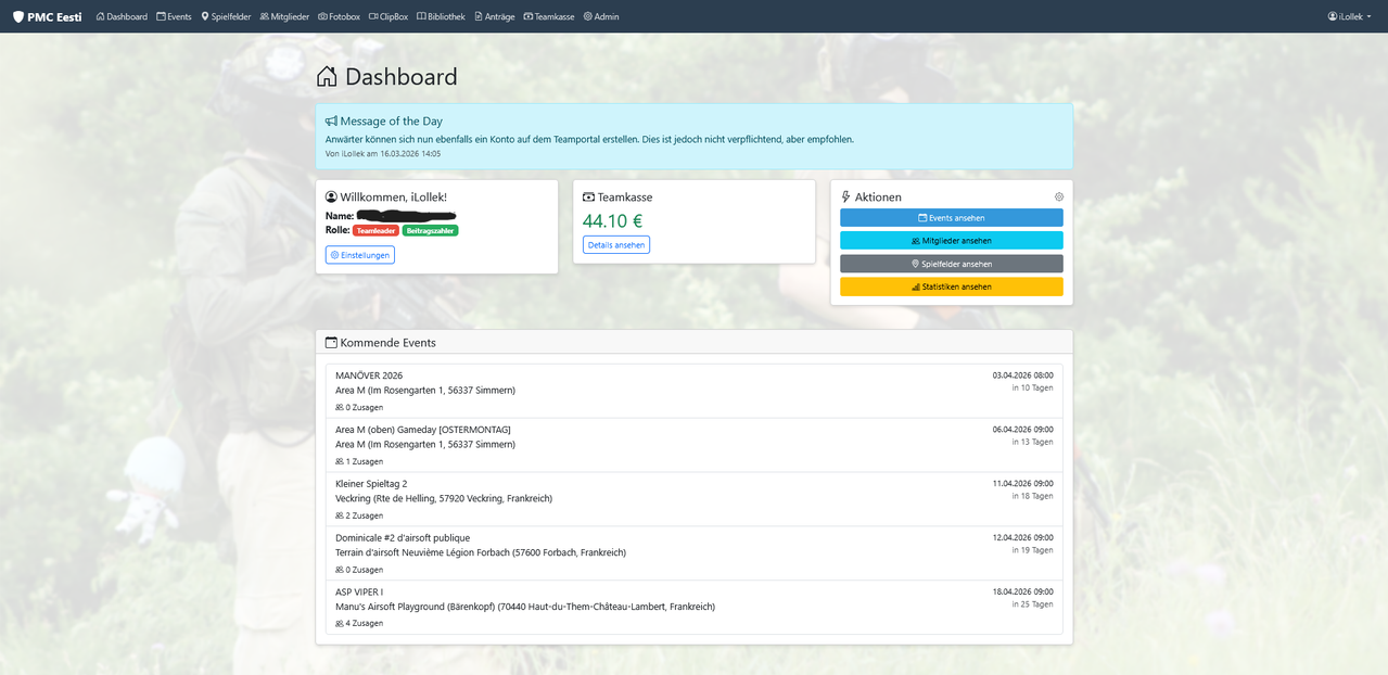 foto portal dashboard