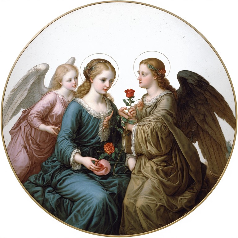 Maria-holdind-rose-and-Angel-A-(9)