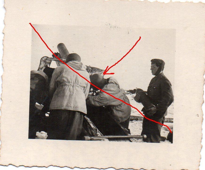 Orig Fotos Deutsche Soldaten Schwere Infanterie Geschütz Wintertarn Ostfront