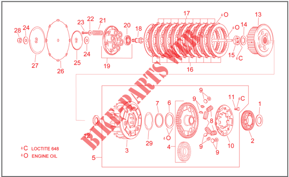2022-05-03 09_04_22-Frizione per Aprilia SL Falco 2003 # APRILIA - Catalogo Online di Ricambi Origin