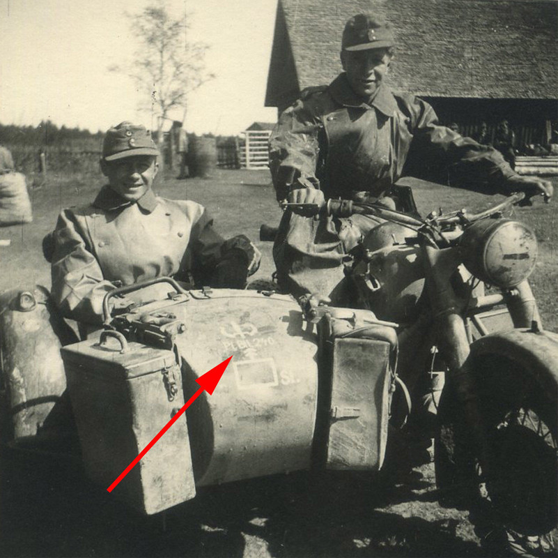 KRAD - MOTORRAD GESPANN ZÜNDAPP - KRADMELDER - KENNUNG 1942