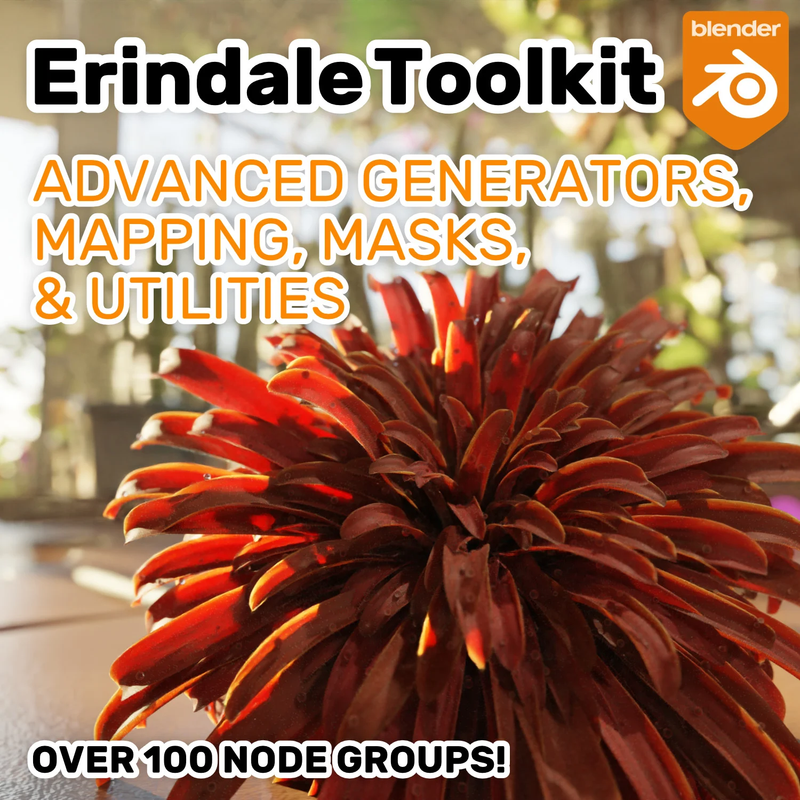 (Blender 3.4 Add-on) Erindale Toolkit - Advanced Geometry Nodes Groups (UPDATED FOR FIELDS)