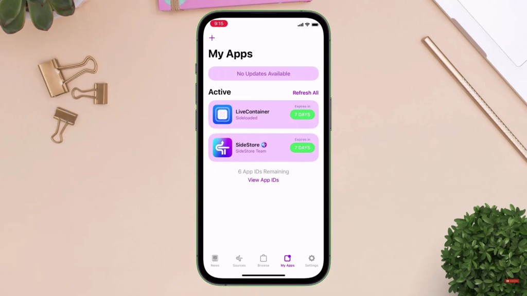 LiveContainer App running on iPhone — PS2 emulation setup 2026
