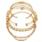 Gold-Plated Stacked Chain Bracelet Set — lifestyle
