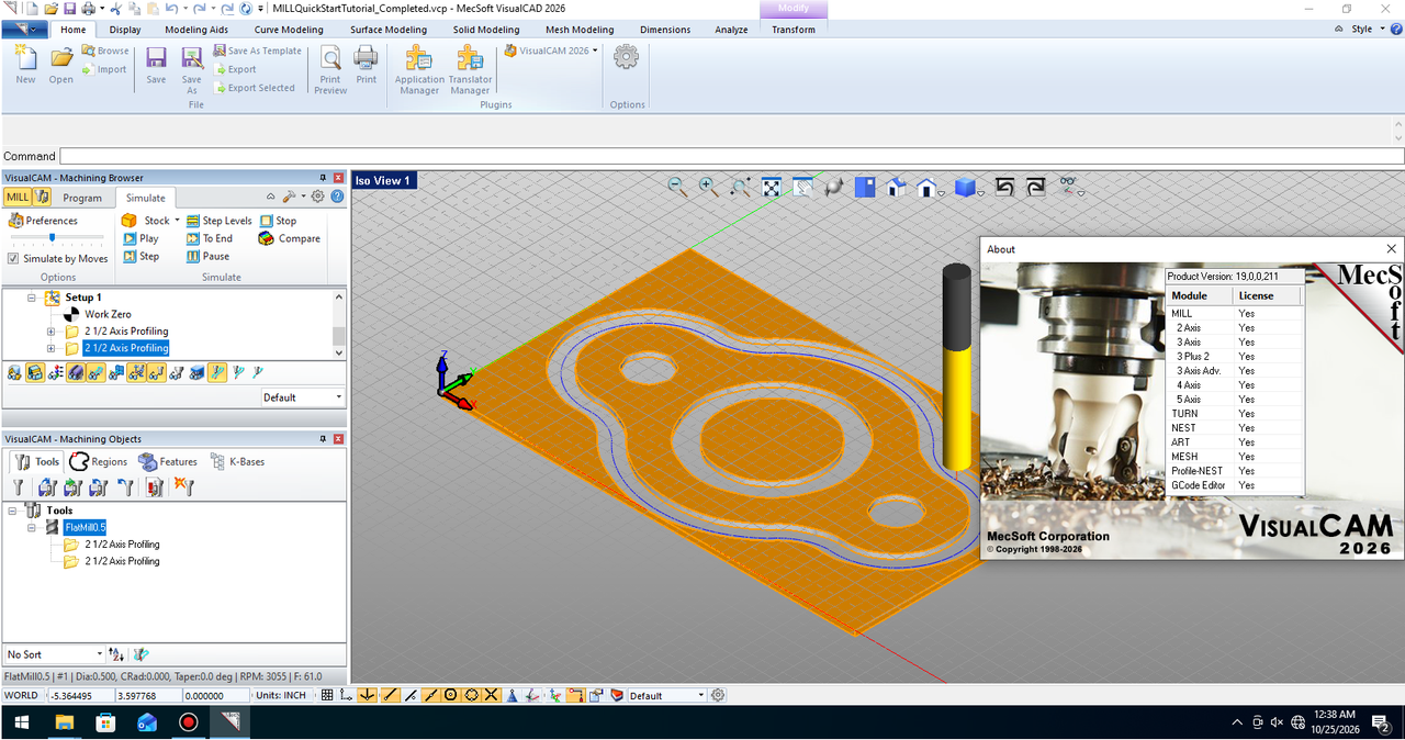 Working with VisualCAM 2026 v19.0.211 full activated