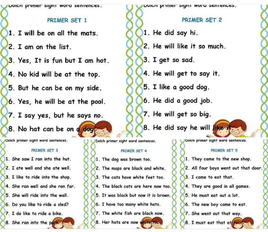 Download Dolch Primer sight word sentences PDF or Ebook ePub For Free with | Phenomny Books